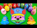 Satisfying ASMR Making Rainbow CHASE PAW Patrol Bathtub By Mix SLIME In Rainbow Eggs CLAY Coloring