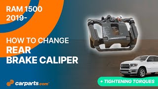 How to replace the Rear Brake Calipers 2019 - 2025 Ram 1500 🚗