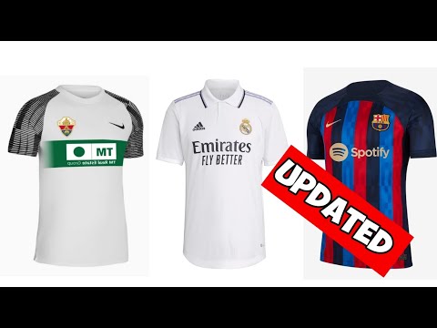 All La Liga HOME kits 2022/23