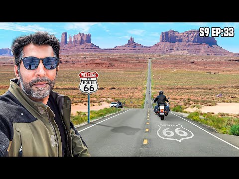 Finally Riding the Iconic Route 66 🇺🇸 S9 EP 32 | Grand Canyon | Pakistan to Americas