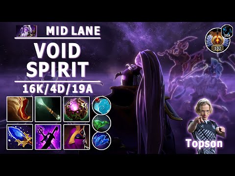 Void Spirit Mid Lane | 7.31b | Topson Pro Void Spirit Play | Dota 2 Immortal Gameplay
