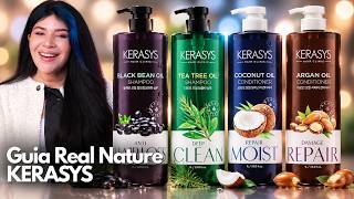 🇰🇷 GUIA KERASYS REAL NATURE: Shampoo Black Bean, Tea Tree, Coconut Oil e Argan Oil