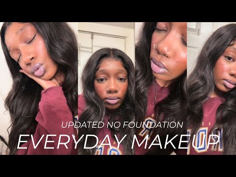 EASY NO FOUNDATION MAKEUP TUTORIAL! | Updated makeup routine ♡ perfect for beginners !