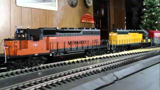 USA Trains SD40-2 X 2 = One Great Lashup!! Converted To MTH DCS PS2!