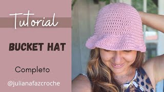 Tutorial em Crochê - Bucket Hat (Completo) - Passo a Passo PAP - MUITO FÁCIL
