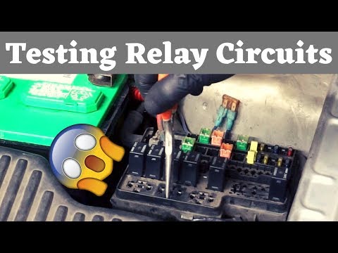 How to test a relay and the relay circuit