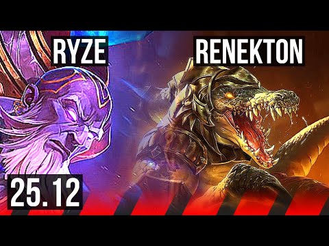RYZE vs RENEKTON (TOP) | Dominating | EUW Master | 25.12