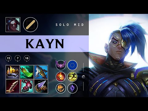 Kayn Mid vs Qiyana - EUW Master Patch 25.22