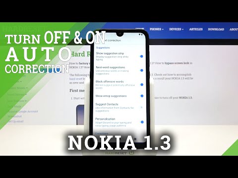 How to Turn On Auto Correction in NOKIA 1.3 – Auto Correction Feature