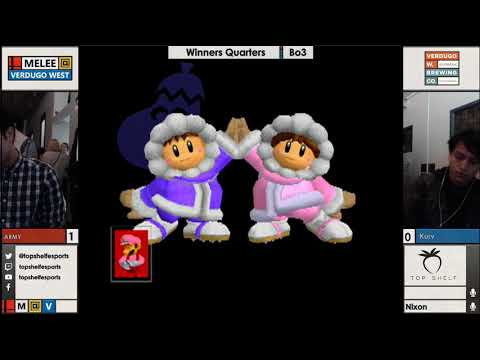 Winners Quarters: ARMY(Ice Climbers) vs. DCG | Kurv(Luigi) [Melee @ Verdugo #46]