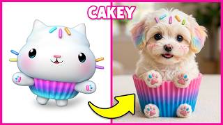 Gabby’s Dollhouse Characters as DOGS 🐶 Guess The Voice Quiz | Gabby, Cakey Cat, Pandy Paws