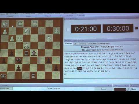 A 9.8. IM Pavel  ŠIMÁČEK - GM Kacper PIORUN 0 - 1