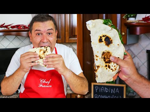 La PIADINA ROMAGNOLA - La RICETTA PERFETTA FATTA in CASA