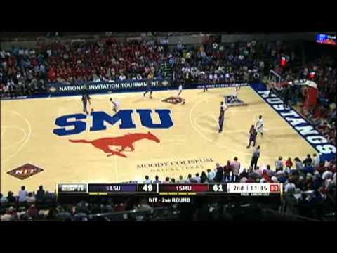 "SMU Basketball is back" SMU vs LSU broadcast