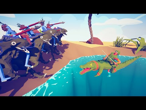 BEASTMASTER vs EVERY UNIT (Crocodile lake in the desert)🐊🐊🐊| Totally Accurate Battle Simulator TABS