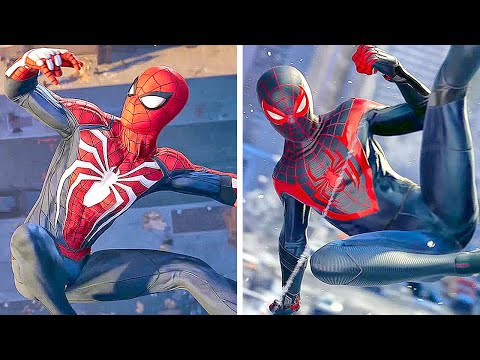 Marvel's Spider-Man - Peter Crafts His Suit Vs Miles Crafts His Suit