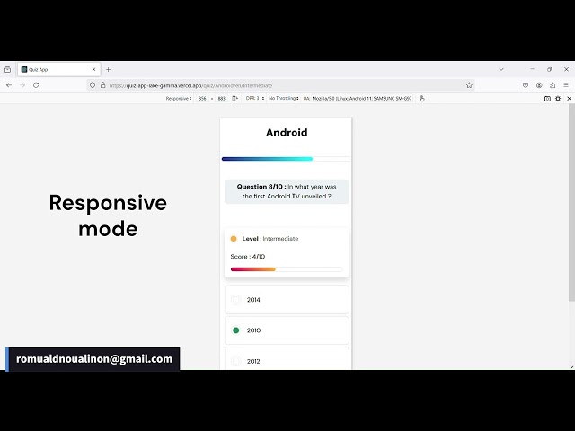 Javascript (front End development) developers developer - Romuald O.'s portfolio image