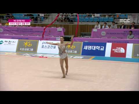 15.06.11_아시아리듬체조선수권 팀경기.20_쉬 샤오란.리본. XU Xiaolan.Ribbon [Team Final, Qualification]