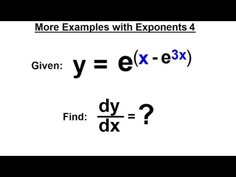 Calculus 1 Ch 5 1 Derivative of e x and lnx 1 of 24 Rules of Logarithms and Exponents