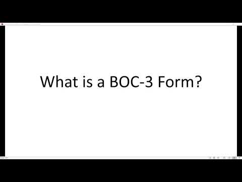 Why Do I Need a BOC-3 Form? And What Does a BOC 3 Process Agent Do? [Quick BOC-3 Filing Explanation]