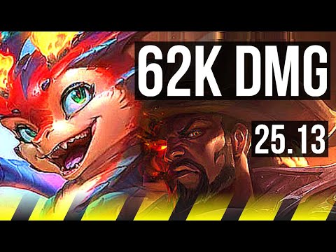 SMOLDER & Poppy vs LUCIAN & Neeko (ADC) | Quadra, 62k DMG, Legendary, 14/4/11 | KR Master | 25.13