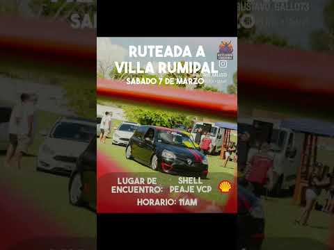 Sabado 7 de Marzo"          Ruteada a Villa Rumipal"       Lugar de encuentro Shell peaje VCP