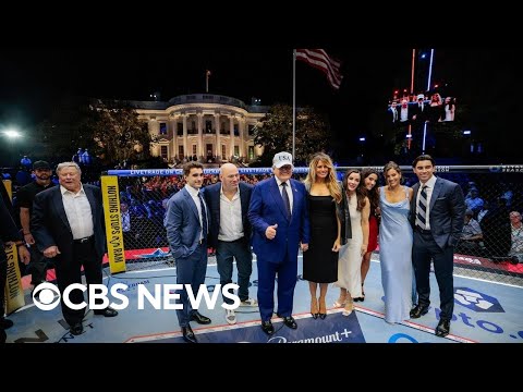 Trump hosts "surreal" UFC fights at White House and makes history