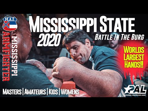 2020 Mississippi State Armwrestling - Masters | Amateurs | Kids | Womens