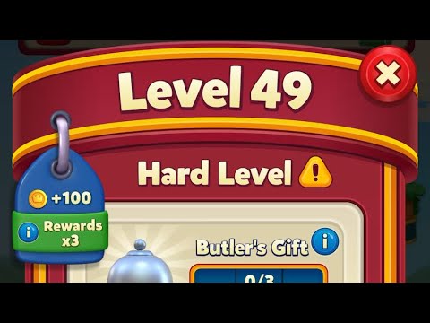 Royal Match Level 49, No Starter Boosters used