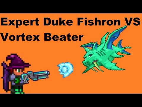 Terraria - Expert Duke Fishron VS Vortex Beater