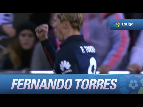 Gol de Torres (1-2) en el Valencia CF - Atlético de Madrid, en su partido 300 con los colchoneros