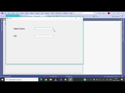 17 Visual C || ComboBox Control Example || Hindi