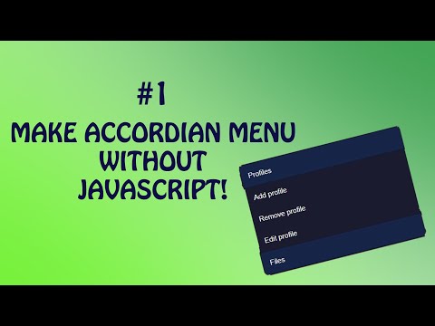 Dropdown Menu With Html Css No Javascript