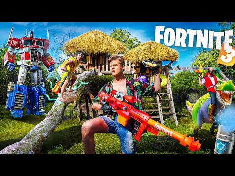 FORTNITE x OPTIMUS PRIME! SEASON 3 in REAL LIFE! 24 Hour Battle Royale!