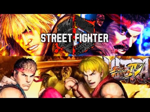 Ken vs Ryu in USF4 vs SF6 Street Fighter Evolution Gameplay Comparison" #streetfighter6 #usf4 #sf6 