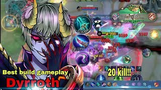 Dyrroth 20 kill! Savage gameplay mobile legends / Dyrroth best build gameplay/#ml2b #dyrrothgameplay