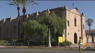 San Gabriel Mission Charred By Early Morning Fire