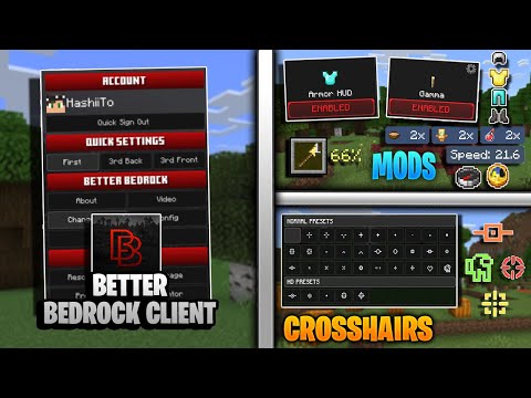 UNREAL!! MINECRAFT PE MODS: PVP, CROSSHAIRS & MORE!