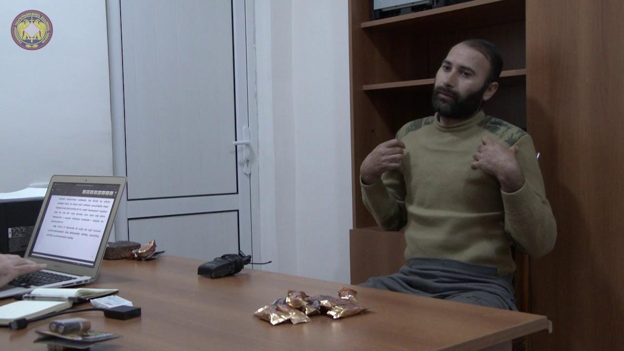 Ռազմագերի Էմին Բախշալիևի հարցաքննությունը