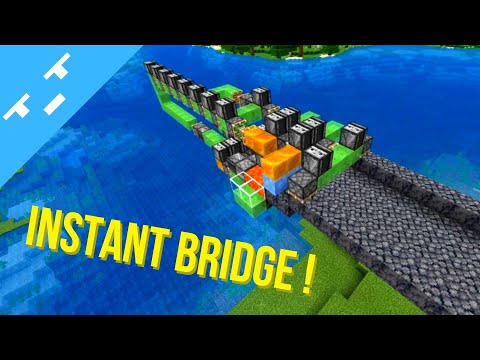 Automatic REDSTONE Basalt BRIDGE BUILDER for BEDROCK Minecraft [Windows, MCPL, Xbox, PS4& 5, Switch]