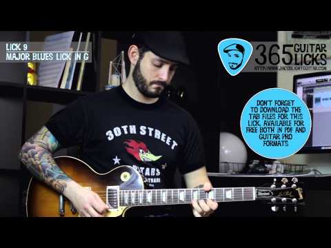 Lick 9/365 - Major Blues Lick in G | 365 Guitar Licks Project