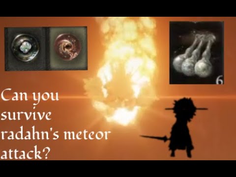 Elden Ring - Is it possible to survive Radahn's meteor attack aka phase 2 attack? (NG+7)
