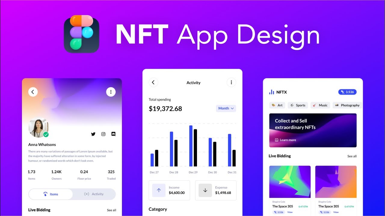 Let's Design a NFT App in Figma