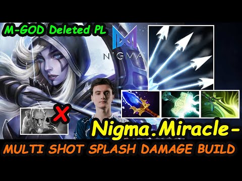 Nigma.Miracle [Drow Ranger] Multi Shot Splash Damage Build Deleted Cancer illusion Dota 2  gameplay