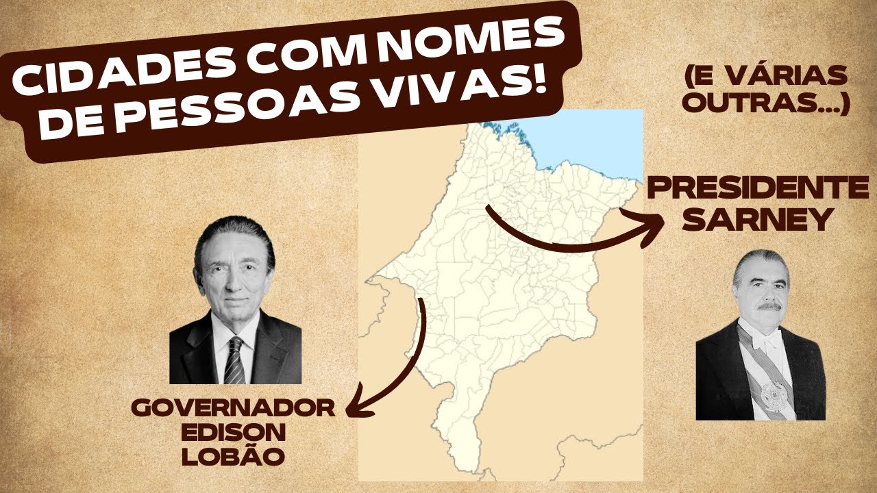 CIDADES COM NOMES DE PESSOAS VIVAS