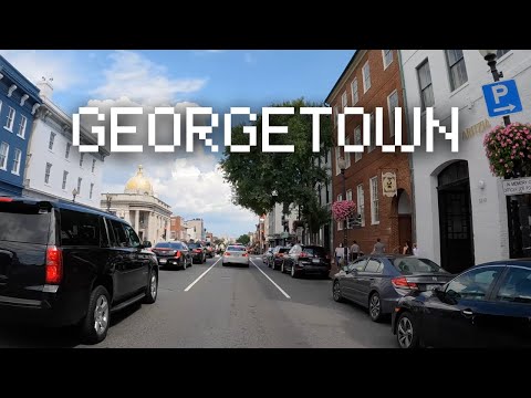 Georgetown Washington DC 4K Driving Tour | Lofi Travels