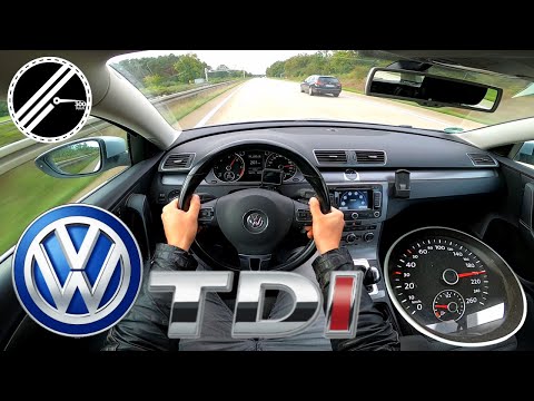 VW Passat Variant 2.0 TDI DSG B7 3C 140 PS Top Speed Drive On German Autobahn No Speed Limit POV
