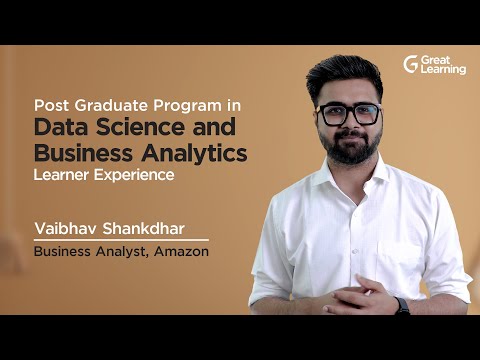 Data Science and Business Analytics Program Testimonial Vaibhav Shankdhar
