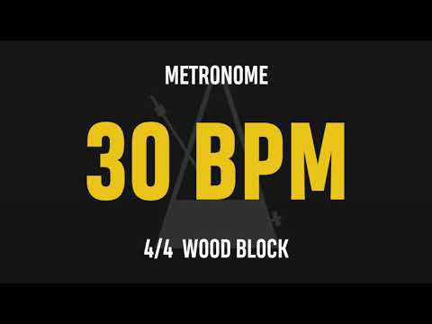 30 BPM 4/4 - Best Metronome (Sound : Wood block)