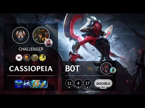Cassiopeia Bot vs Lucian - KR Challenger Patch 11.23